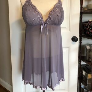 Purple Babydoll Negligee